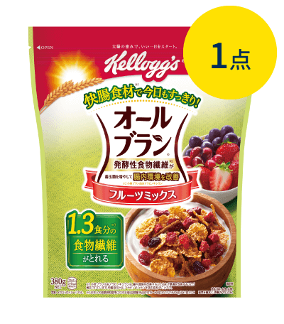 製品パッケージ：オールブラン フルーツミックス（380g）