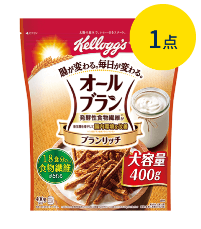 製品パッケージ：オールブラン ブランリッチ 大容量（400g）