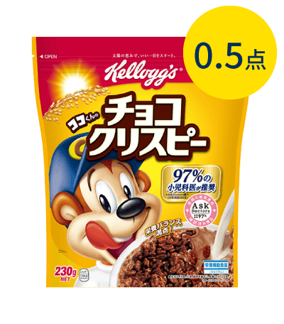 製品パッケージ：チョコクリスピー（230g）